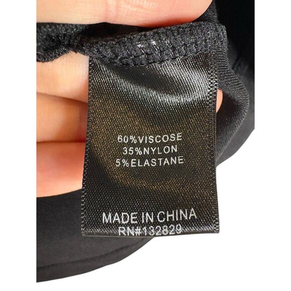 House of Harlow 1960 x REVOLVE Beda Cropped Top Square Neck Minimalist Black SM - Picture 7 of 9